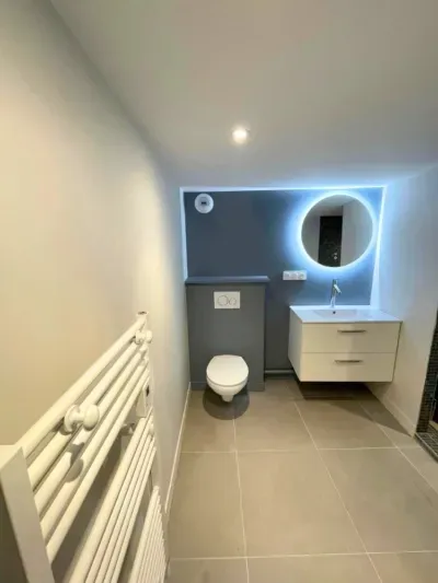 construction salle de bain